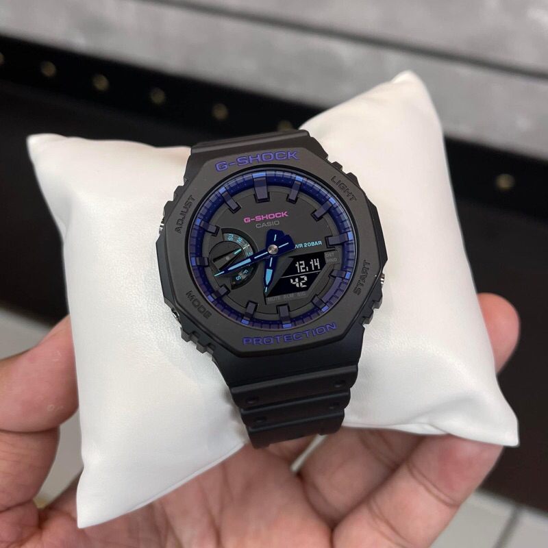 [ผ่อนเดือนละ 359]🎁CASIO G-SHOCK GA-2100VB-1A ของแท้ 100% พร้อมส่ง ประกัน 1 ปี