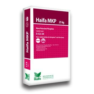 ปุ๋ยเกล็ด แม่ปุ๋ย สูตร 0-52-34 (25 กก.) Haifa Monopotassium phosphate MKP สะสมอาหาร เร่งออกดอก คุณภา