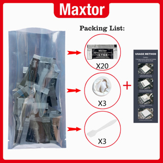 【0.8g*20pcs】Maztor CTG8 Thermal Paste ซิลิโคน ซีพียู ประสิทธิภาพสูงระบายความร้อน CPU/GPU การ์ดจอ 12.8W/mk