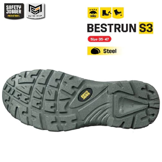 [ของแท้พร้อมส่ง] Safety Jogger รุ่น BESTRUN S3 รองเท้าเซฟตี้หุ้มส้น หัวเหล็ก พื้นกันทะลุ พื้นกันน้ำมัน