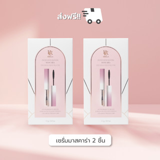 Derela Intensive Biotin Mascara มาสคาร่าใส เซรั่มมาสคาร่า บำรุงขนคิ้วและขนตา (2 ชิ้น)