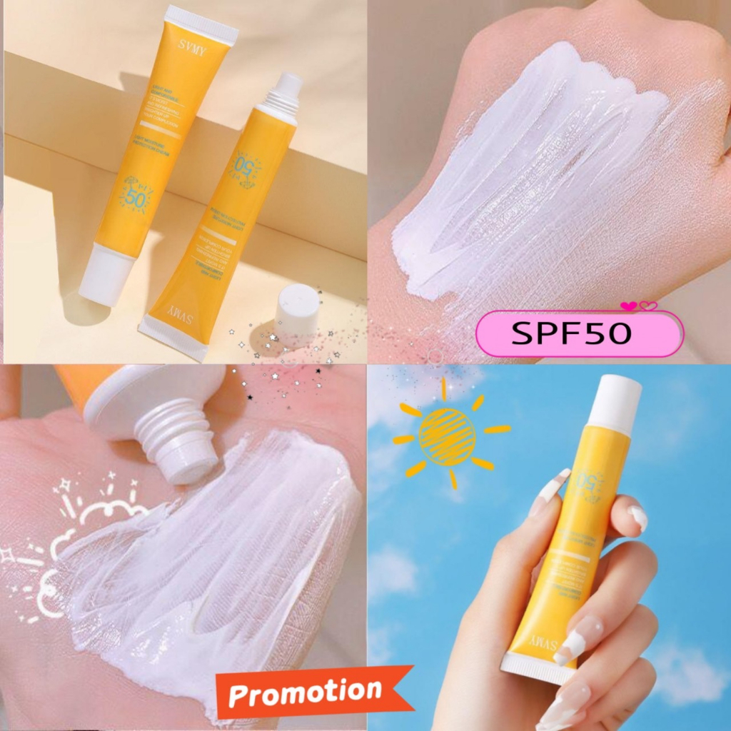 SVMY#3088 ครีมกันแดดบำรุงผิวหน้า Whitening Cream Spf 50 Sunblock Skin Protective Cream Anti-Aging