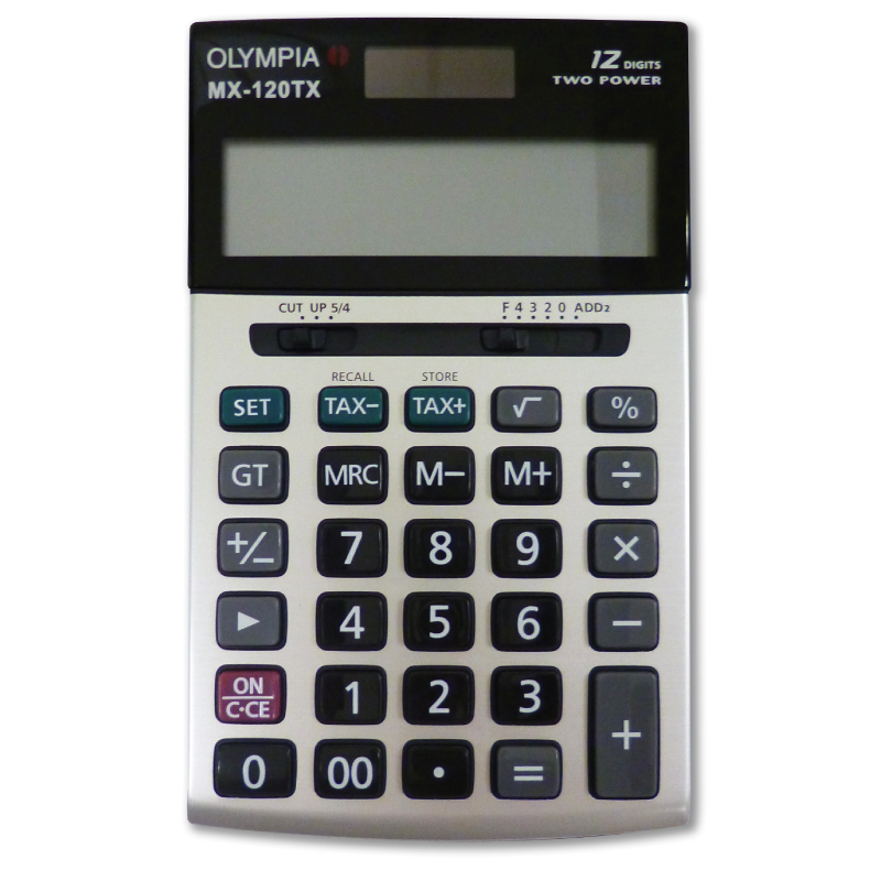 เครื่องคิดเลข โอลิมเปีย รุ่น MX-120TX Olympia Calculator 12 หลัก