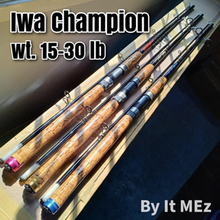 ของแท้ ราคาถูก ❗❗ คันเบ็ดตกปลา Iwa Champion คันสปิน 2 ท่อน Line wt. 15-30 lb Lure wt : 80-120 g เป็นที่นิยม Spinning