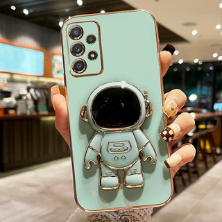 เคสนักบินอวกาศ รุ่นSamsung A14 A04S A13 A73 A53 A52 A52S A12 M12 A23 A22  มีขาตั้ง Tpu นิ่มขอบตรงกันกล้อง