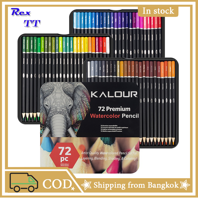 72 Color Professional Water Soluble Color Pencil Set Artist Painting Sketch Wooden Color Pencil School Art Supplies