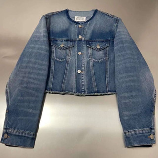 MAISON MARGIELA ROUND NECK BLUE DENIM JACKET เสื้อแจ็คเก็ตยีนส์