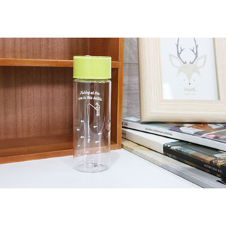 Water Bottle ขวดน้ำดื่มพลาสติก ลายSea JP Quality 165ml 4x4x13 cm ฝาสีเขียว 1503 SEA GREEN