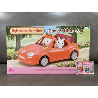 Sylvanian Convertible Car มือ 1 กล่อง Eng รถเปิดประทุน รถ นั่งได้ 2 ที่นั่ง รถสปอร์ต Sport Car พาหนะ