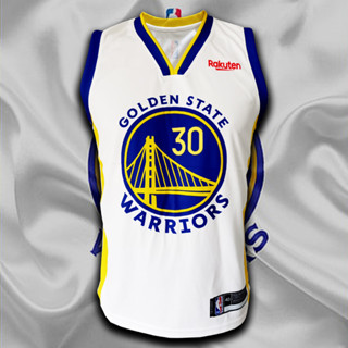 เสื้อบาส เสื้อบาสเกตบอล NBA ทีม โกลเด้น สเตท วอร์ริเออร์ส #BK0024 รุ่น Association Stephen Curry#30 ไซส์ S-5XL