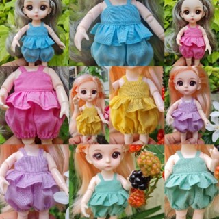 ชุดตุ๊กตาบาโบลี่ ลาติวาย (LatiYellow)จั้มสูทสายเดี่ยวระบายเอว