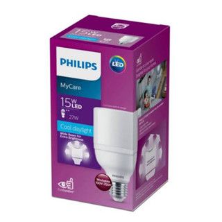 Philips หลอดLed e27 15w แสงDaylight ของแท้100% มือ1พร้อมส่ง