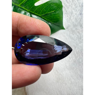 ไพลิน สีน้ำเงิน LAB น้ำหนัก 31 กะรัต LAB THAI STEP CUT BLUE SAPPHIRE BRILLIANT CORUNDUM  16X28 มม MM (1 เม็ดPIECES)