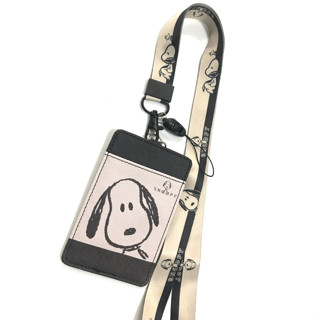 SNOOPY BF GB    สายคล้องคอ สายคล้องบัตร ที่ใส่บัตร ซองใส่บัตร พร้อมสายคล้องคอ ลาย  SNOOPY BF GB งานดี สวยงาม  BY  798