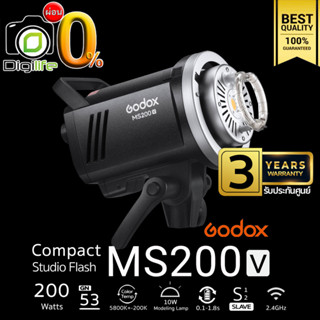 ผ่อน 0%** Godox Flash MS200V 200W 5800K Bowen Mount - รับประกันศูนย์ Godox Thailand 3ปี