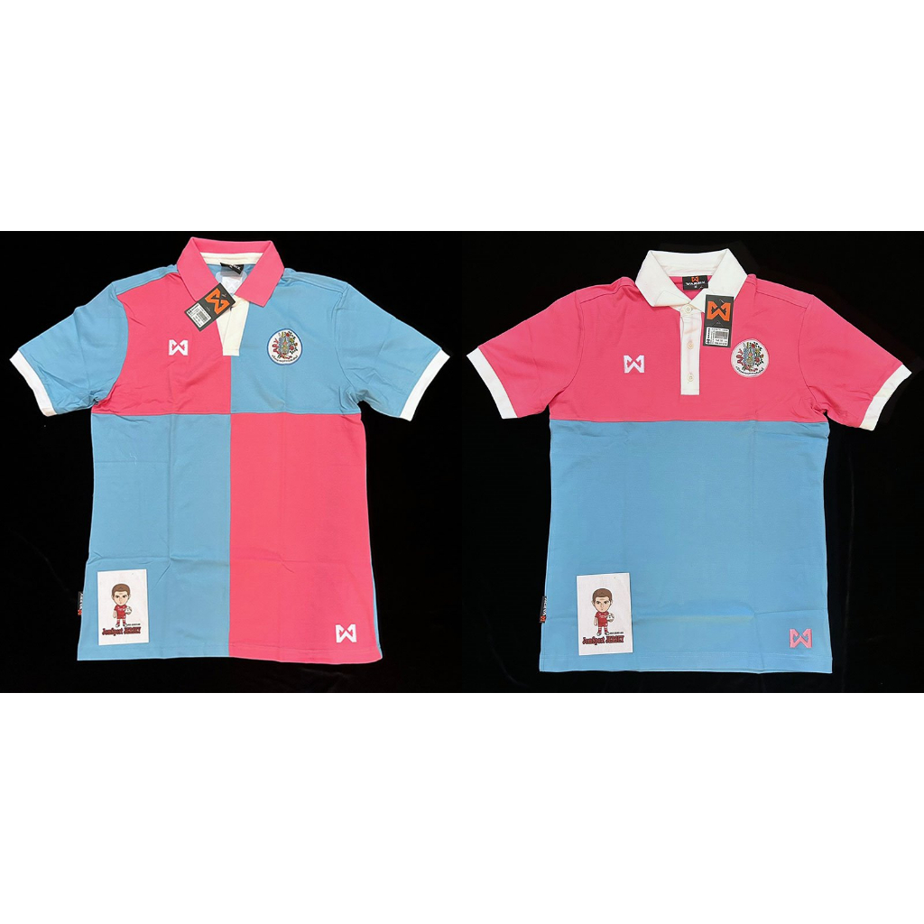 เสื้อโปโล โรงเรียนสวนกุหลาบวิทยาลัย สีชมพู-ฟ้า WARRIX แท้100%ใหม่.ป้ายห้อย