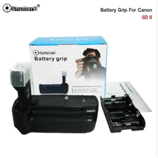 Battery Grip Shutter B รุ่น 5D Mark II (BG-E6 Replacement) แบตเตอรี่กริป