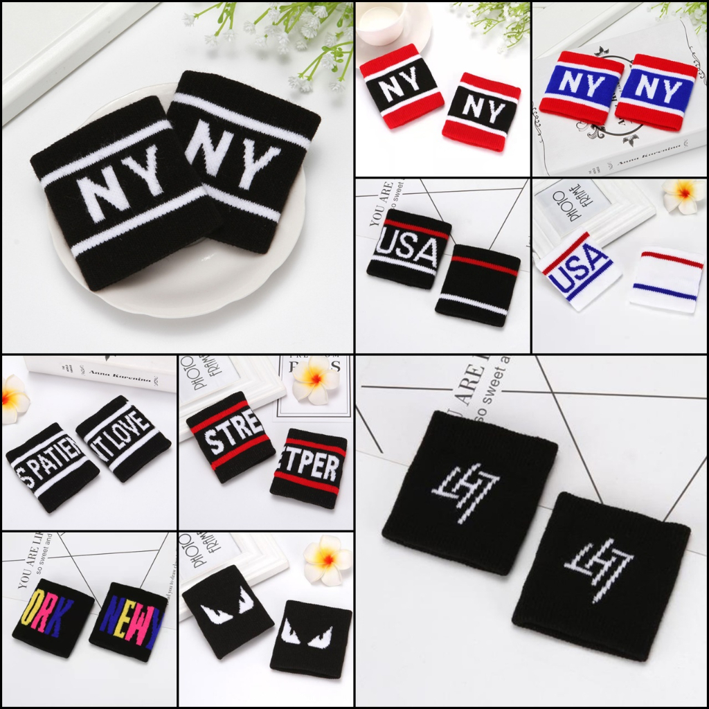 🌈(((พร้อมส่ง)))🌈ปลอกแขน ปลอกข้อมือ สไตล์เกาหลี   กีฬา ฮิพฮอพ โยคะ ที่ดูดซับเหงื่อ วิ่ง ใส่ได้ทั้ง เด็กและผู้ใหญ่ 2/2
