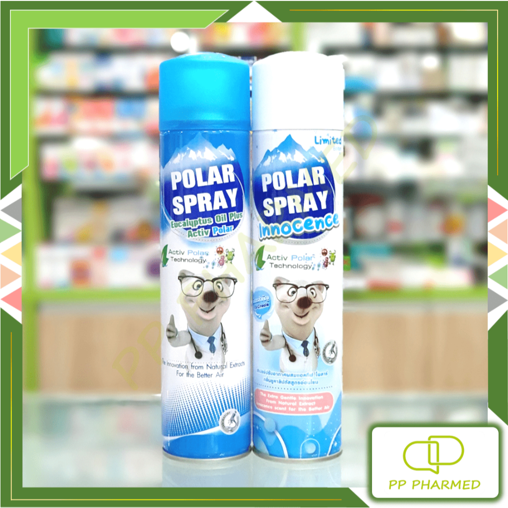 Polar Spray สเปรย์ปรับอากาศ กลิ่นยูคาลิปตัส ผสม Activ Polar ฆ่าเชื้อโรคได้