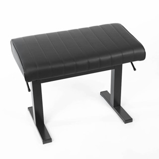 เก้าอี้เปียโน Discacciati 810 Ergo Hydraulic - Metal Bench - Black Real Leather Seat