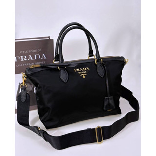 New Prada Tessuto  สายครอสผ้า  logo prada ปรับได้