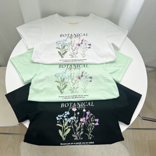 Honey mood เสื้อครอป Botanical