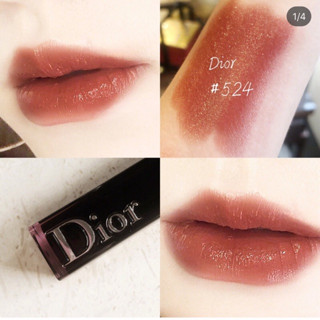 Beauty-Siam แท้ทั้งร้าน !!  แบ่งขายลิปสติก DIOR ADDICT LIPSTICK สี 524 ขนาด 0.5 กรัม พร้อมแปรงทาลิป