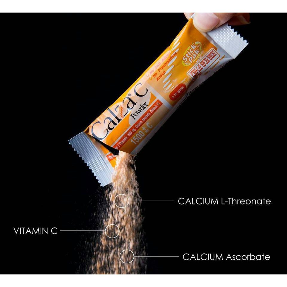 แคลเซียมผง Calza C Powder 1500 mg 30 Sachets. แคลซ่า-ซี ชนิดผง 1500 มก 30 ซอง.