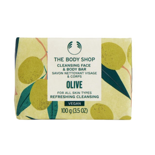 พร้อมส่ง THE BODY SHOP OLIVE CLEANSING FACE &amp; BODY BAR 100g