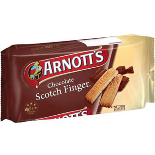 Arnott’s บิสกิตเคลือบช็อกโกแลตนำเข้าจากออสเตรเลีย🇦🇺chocolate scotch finger bitscuit250g.