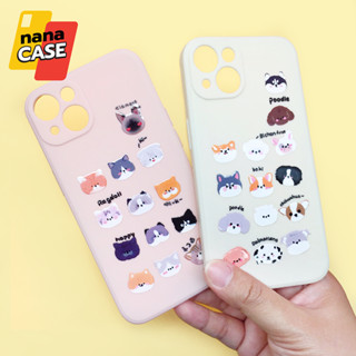 เคส i7+ i11 i13 เคสนิ่มสีพาสเทล TPU กันเลนส์กล้อง พิมพ์ลายการ์ตูน