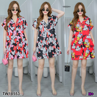 TW18553 Jumpsuit #สาวอวบ จั้มสูท