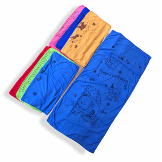 ผ้าขนหนู ผ้าเช็ดตัวขนาด 50*120cm  สีพื้น  1 ห่อ12ผืน