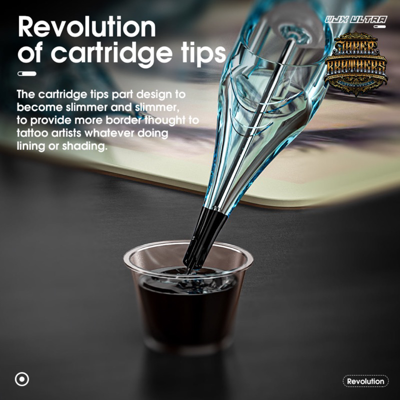 WJX ULTRA Tattoo Professional Cartridges RL,RS กล่อง 10 ชิ้น คุณภาพดี