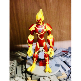 Ben 10 OMNIVERSE HEATBLAST Action Figure 4" Range Figure Bandai RARE #เบนเทน