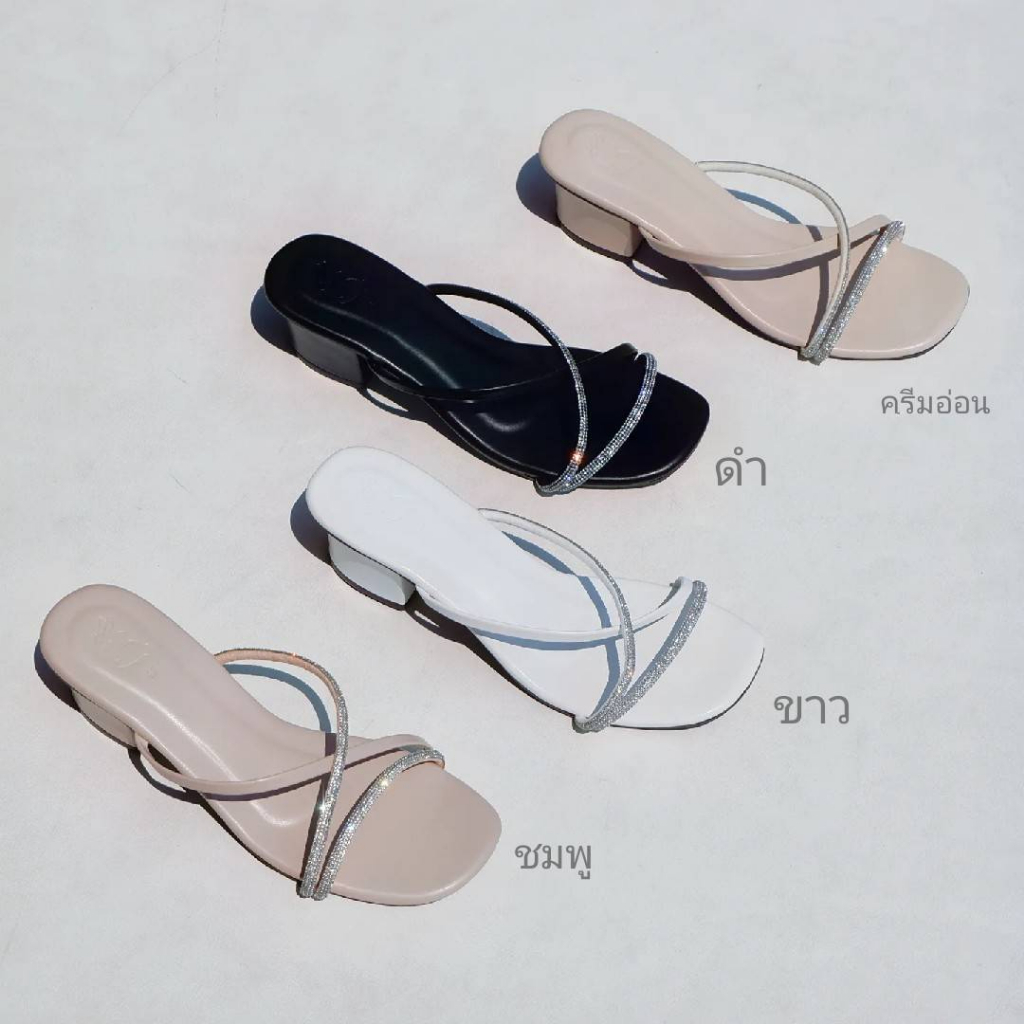 พร้อมส่ง! ผลิตเองคุณภาพดี รองเท้าส้นสูง 2.2 นิ้ว รุ่น บีน่า สวยมาก