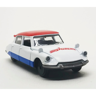 Majorette Citroen DS19 - Red Roof White/Blue ล้อ VINB Scale 1/59 (8cm) ไม่มี package