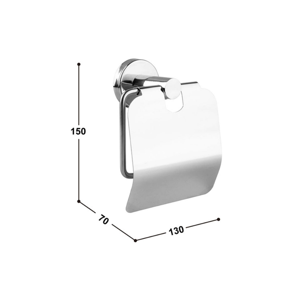 RASLAND ที่ใส่กระดาษชำระสแตนเลส พร้อมฝาปิด RA 822626 - รูปที่ 3