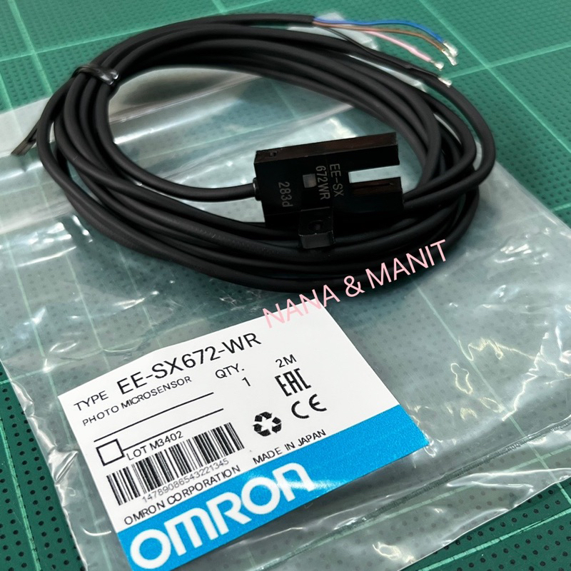 EE-SX672-WR ระยะจับ 5mm จับวัตถุทึบเเสง ก้ามปู 4 สาย NPN 5V-24V