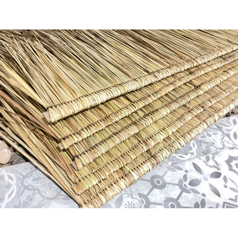 หญ้าคา หญ้าแฝก ตับหญ้าคา มุงหลังคา ความยาว155 กว้าง40,-50cm มุงฟาร์มไก่ ฟาร์มเห็ด หรือรีสอร์ท แต่งคาเฟ่ - รูปที่ 3