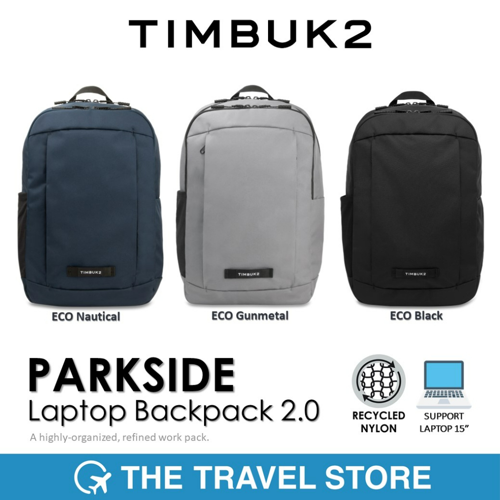 TIMBUK2 Parkside Laptop Backpack 2.0 กระเป๋าคอมพิวเตอร์ กระเป๋าเป้ รองรับโน๊ตบุ๊ค 15 นิ้ว
