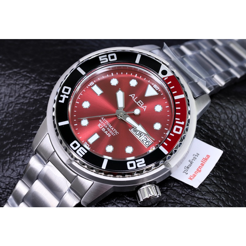 (แถมกล่องแบบพกพา) นาฬิกา Alba Sportive Automatic รุ่น A3B019X / A3B019X1