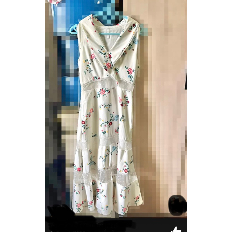 เดรสงานป้ายยาว jariya