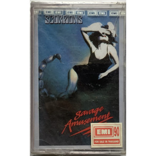 Cassette Tape เทปคาสเซ็ตเพลง Scorpions อัลบั้ม Savage Amusement ลิขสิทธิ์ ซีล