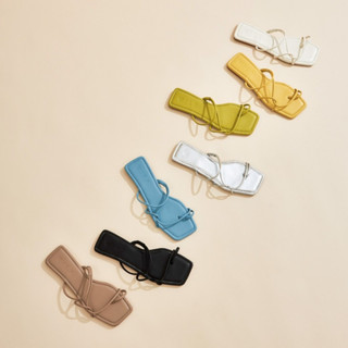 Fuji sandals รองเท้าแตะส้นแบน สายไขว้พันเท้า กดสั่งได้เลยค่า (Wila shoes)