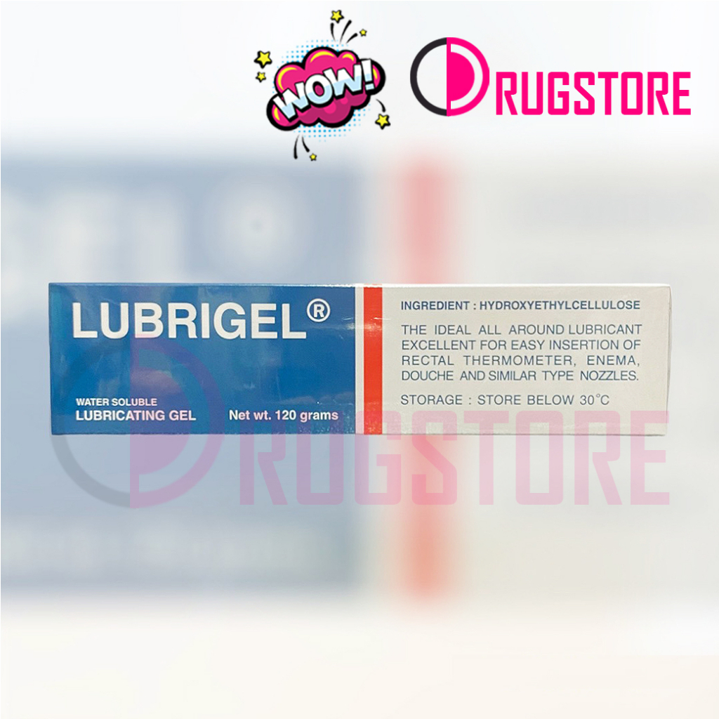 Lubrigel ลูบริเจล 120 g - เจลหล่อลื่น อวัยวะเพศ สายสวน สารหล่อลื่น เจลหล่อลื่นประตูหลัง คล้าย เควายเ