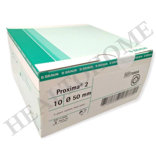 Proxima2 Baseplate Ostomy Wafer แป้นสำหรับติดถุงอุจจาระ/ถุงปัสสาวะหน้าท้อง ขนาด 40, 50, 60, 80 มม. (เฉพาะแป้น) (1 แป้น)