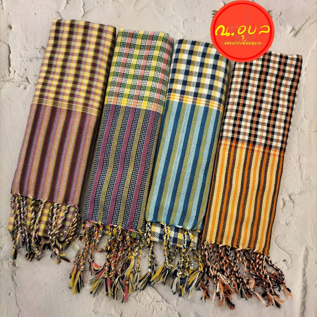 💚🌿🍀ผ้าพันคอผ้าฝ้ายทอมือ ลายสก๊อตครูสลาหน้าแคบ 📌📌สินค้าไม่ได้แพคใส่กล่อง แพคเกจถุงแก้วใสธรรมดา📌📌 - รูปที่ 5