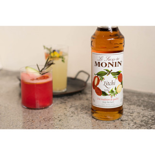 (KoffeeHouse) น้ำเชื่อม MONIN กลิ่น “Lychee” ไซรัปโมนิน ไซรัปลิ้นจี่ MONIN Lychee Syrup บรรจุขวด 700 ml.