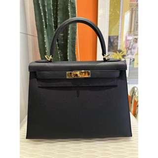like new Hermès K28 ดำ บัคทอง